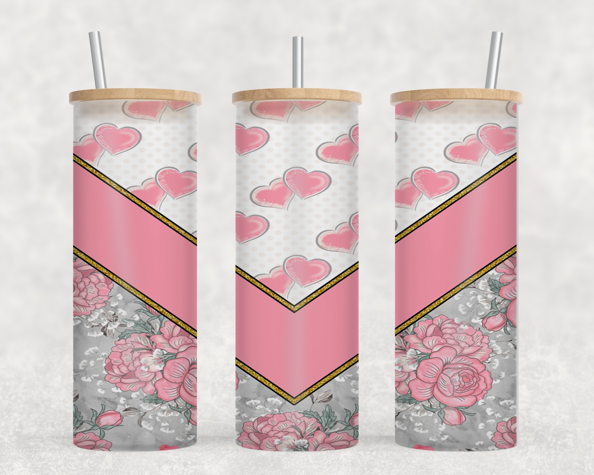 Pink Vee Flower-10598